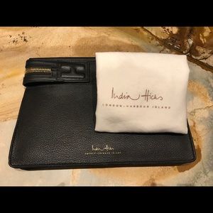 INDIA HICKS BIG ZIPPER CLUTCH NWT BLACK Last One